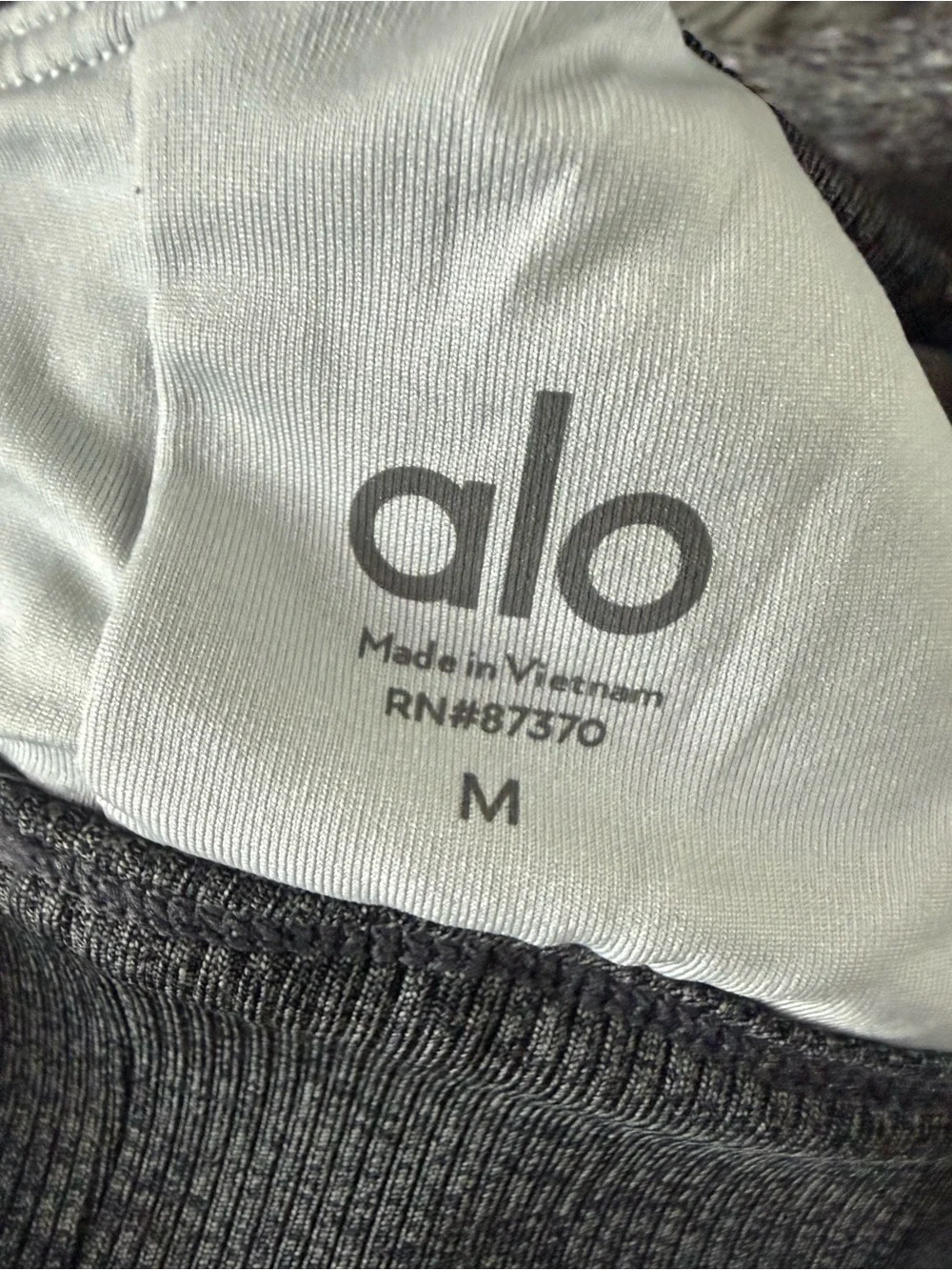 Alo Yoga Seamless Strappy Sports Bra Bralette Bundle Gray Heather Size M